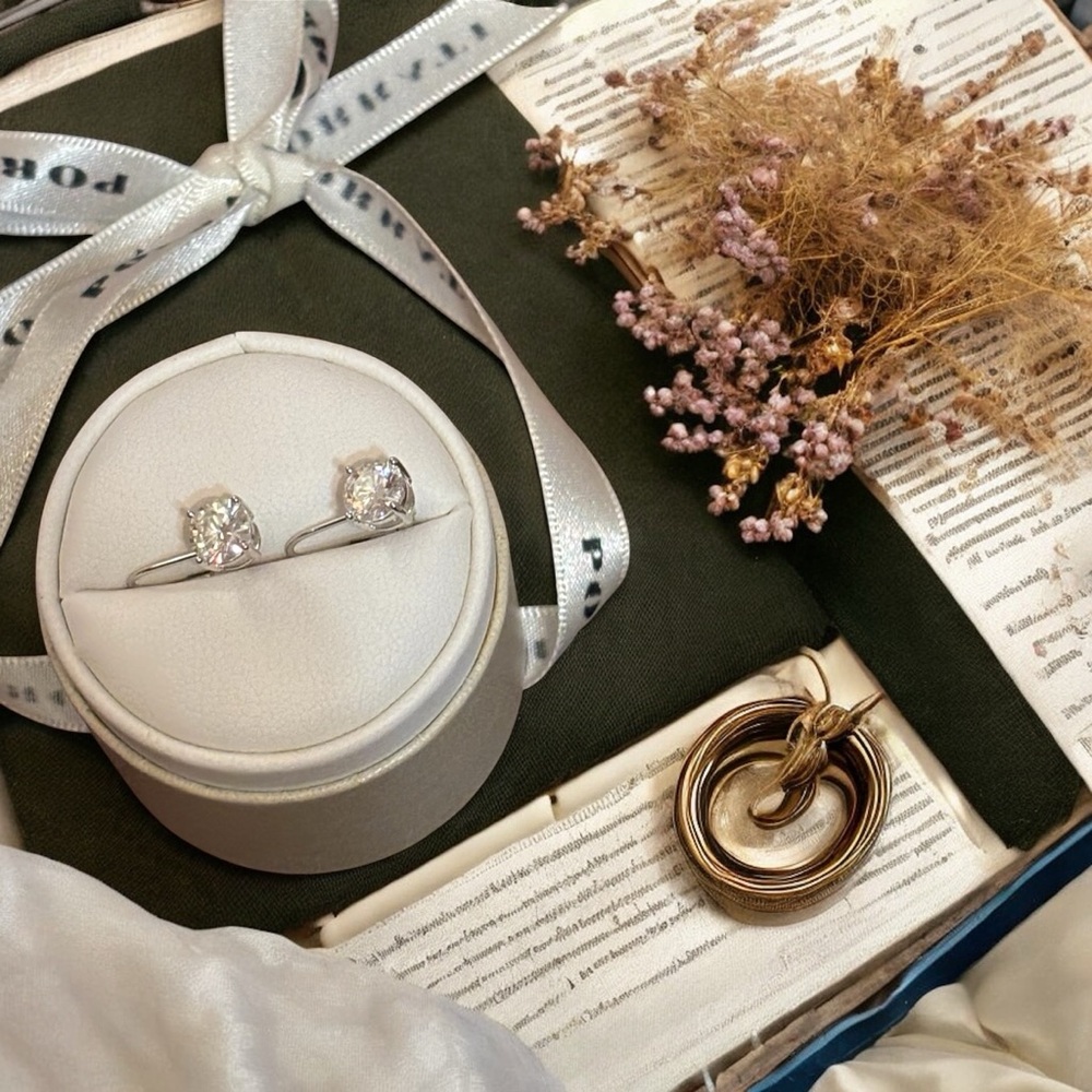 2 CTW Moissanite Earrings